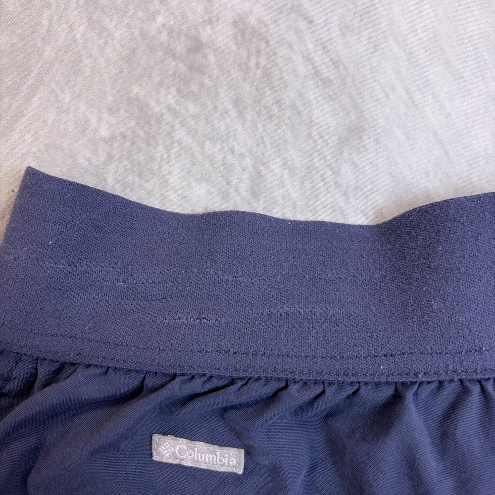 Columbia Womens Navy Blue Hiking Shorts Elastic Waist Stretch Size M Regular - Picture 10 of 11